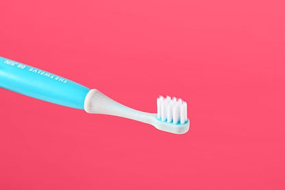 The Twelve Step2 Toddler Toothbrush Pastel – (Monthly Replacement Reminder), (Korean BBC Bristles), (12 Fun Rainbow Colors), Soft Tooth Brush for Ages 1-3, 12-Pack