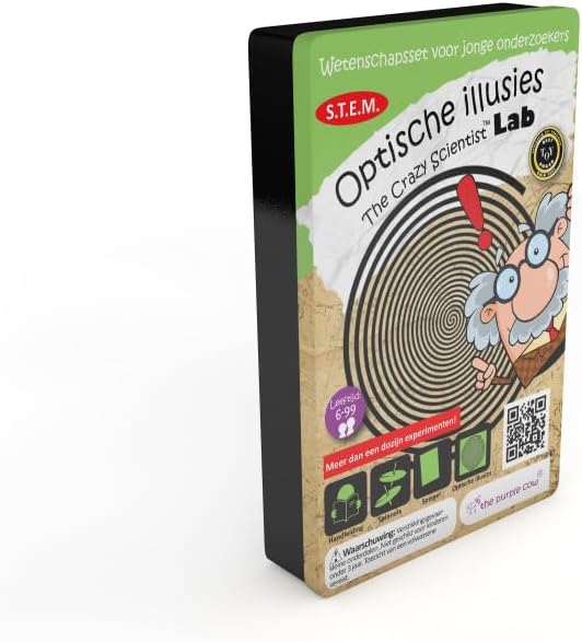 The Purple Cow Crazy Scientist Optical Illusions - Science Kits for Young Researchers. for Learning & Education - STEM Educational Games for Kids, Boys & Girls, with Instructions