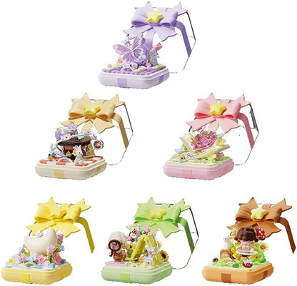 Creative Block Toys Block Ring Box 140PCS for Girls Birthday Gift Ornament Decoration Valentine's Day Gift for Teens Age 14 +