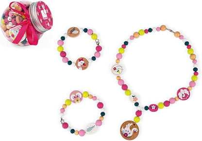 Janod Birdy Swans Wooden 220 Beads Craft Set - Ages 6+ - J06672