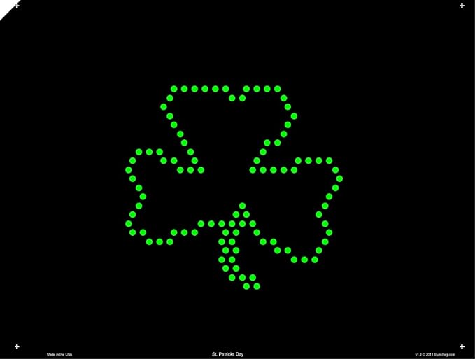 IllumiPeg Holiday Refill templates for pre-1994 Original Lite Brite (10 Sheets, 9x12)