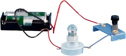 Electrical Circuit Experiment Kit, Small Bulb Lights Up Kit Basic Physic Science Playset Educational Kit A OneSize Science Kits and Toys Flash Cards Learning and Education