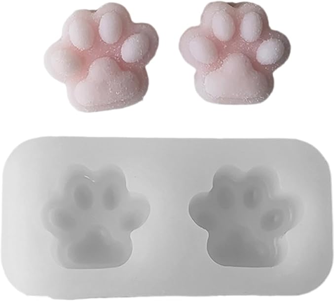 Portable Sturdy Silicone Cats Paws Squeeze Mold Set Craft Supplies for Kids Creativity and Home Decoration Enhancement