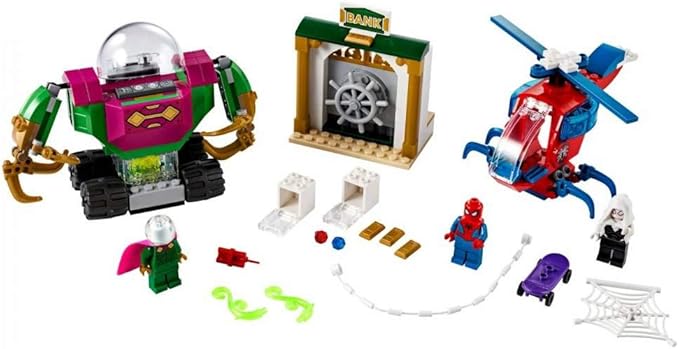 LEGO Marvel Spider-Man The Menace of Mysterio 76149 Cool Superhero Action Playset with Ghost Spider Minifigure, New 2020 (163 Pieces)