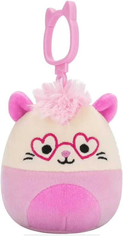 Squishmallows 2025 Valentine Squad 3.5" Mini Plush Doll Clip Keychain (Set of 6)