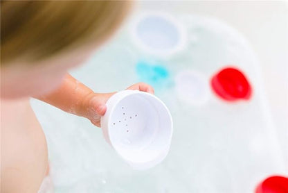 Ubbi Lighthouse Stacking Cups Bath Toys, Includes 6 Cups, Toddler Bathtub Toys, Dishwasher Safe Toddler Toys