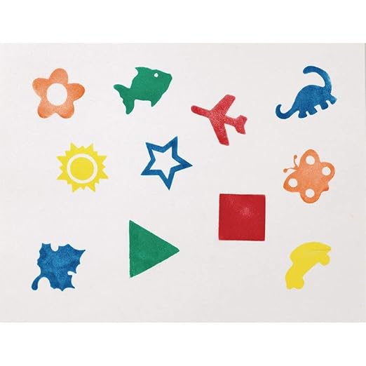 Colorations® Super Stamper Classroom Pack - Kids Crafts, Easy Craft Projects, Easy Art Projects, 16 Washable Ink Pads, 20 Unique, Handled Stampers, Foam Stampers, Shapes, Objects, Animal Stamps