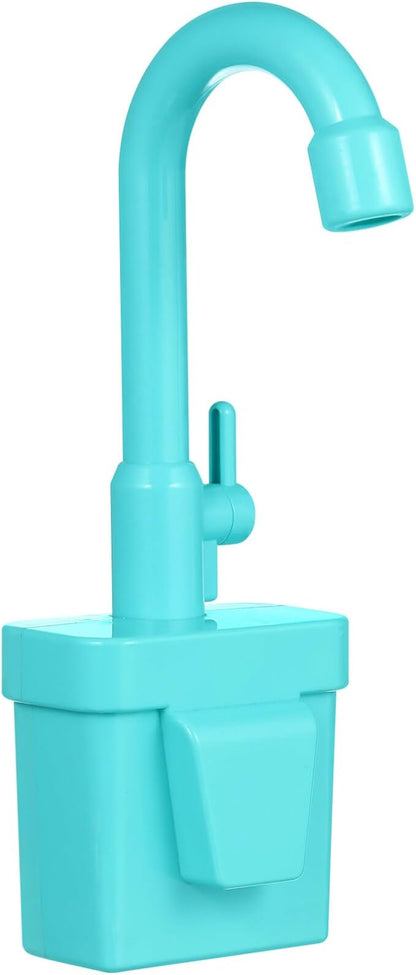 TOYANDONA Pretend Play Kitchen Sink Toys Accessory, Plastic Faucet Kids Toy Replacement for Pretend Play Sinks Pretend Play Kitchen Toys for Boys Girls Toddlers