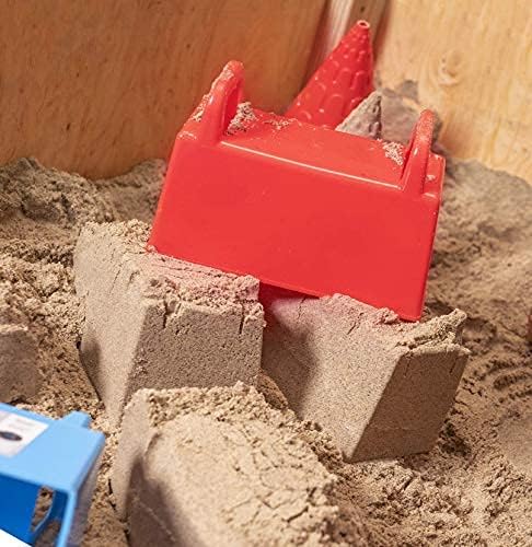 Superio Snow Brick Maker Igloo Fort Block Form Outdoor Winter Snow Toys Sand Castle Building Kit for Adults and Kids Sandbox, Beach, Sand Toys (Red, 6)