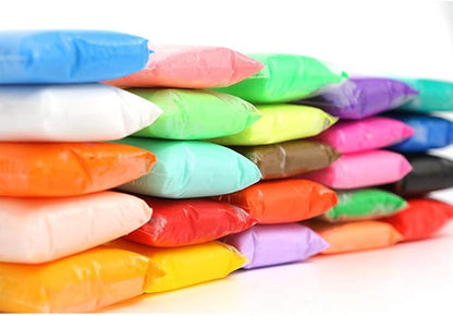 24 Colors Air Dry Clay Magical Kids Ultra Light Artist Studio Plasticine Toy Safe and Non-Toxic Modeling Clay