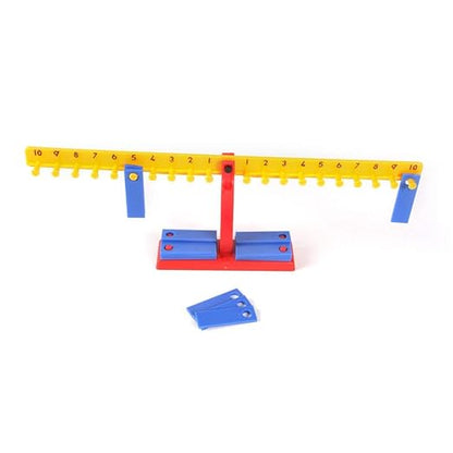 hand2mind Mini Student Number Balance Beam Classroom Kit, Student Math Balance, Balance Scale for Classroom, Math Manipulatives Middle School, Weighted Balance Scale for Kids Learning (Set of 15)