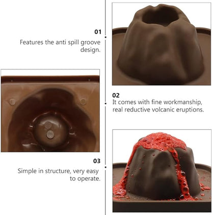 Toddmomy 5Pcs Volcanic Model Volcano Science Kit Volcano Eruption Toy Volcano Prop Scientific DIY Demonstration Model Fairy Garden Landscape Decoration