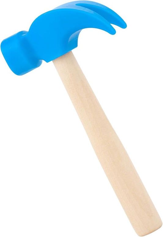 Fowecelt Wooden Hammer Toys Simulation Hammers Maintenance Tools Educational Toys for Kids Birthday Party Games Supplies (Blue)