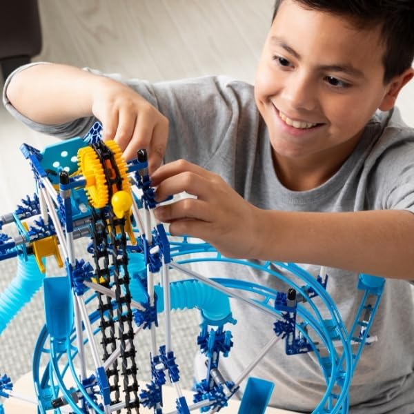 K'NEX - Marble Coaster Run with Motor‚ 504 Pieces, STEM Building, Kid Construction Set‚ Ages 8+