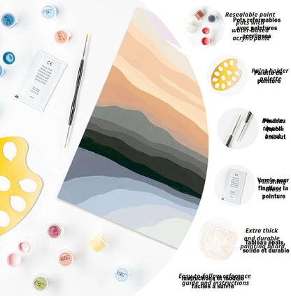 Ravensburger Minimalistic Landscape Paint by Numbers Kit for Adults - 23515 - Painting Arts and Crafts for Ages 12 and Up