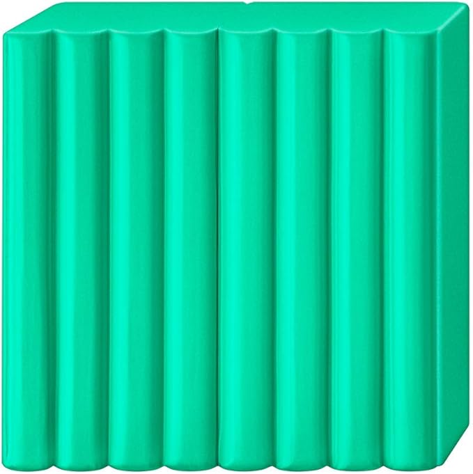 Staedtler FIMO Effects Polymer Clay - -Oven Bake Clay for Jewelry, Sculpting, Translucent Green 8020-504
