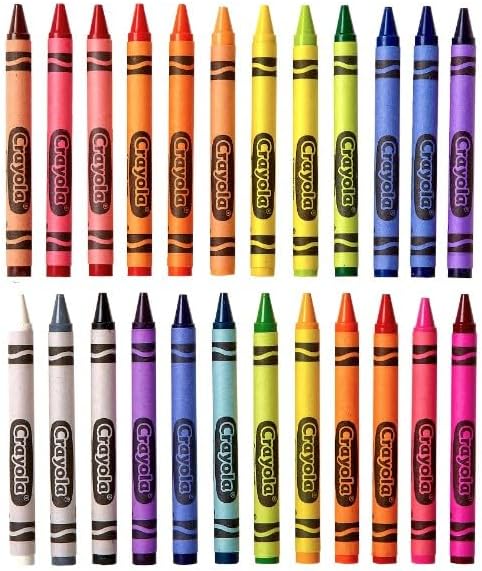 Crayola 24 Count Box of Crayons Non-Toxic Color Coloring School Supplies (2 Packs)