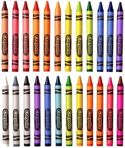 Crayola 24 Count Box of Crayons Non-Toxic Color Coloring School Supplies (2 Packs)