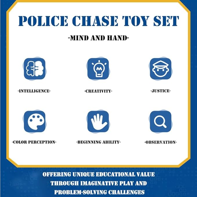 City Police Car, Motorcycle,Truck and Trailer&Helicopter Building Block Sets(509pcs),Police Chase Toy Set,Gift for Kids and audlts