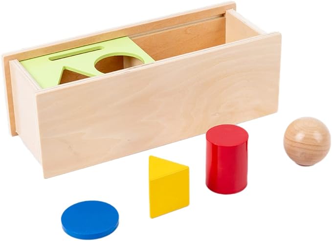 Montessori Infant Toys Multi-Shape Moveable Separation Box Cognitive Development and Shape Recognition Toys for 1-3 Years Old Babys
