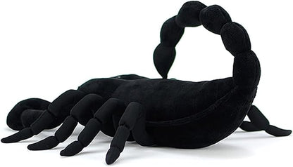 ZHONGXIN MADE Emperor Scorpion Plush Toy - Realistic 16" Black Scorpion Stuffed Animal, Simulation Soft Creeping Animals Scorpion Stuffed Toys, Unique Plushie Toys Model Dolls Collection for Kids