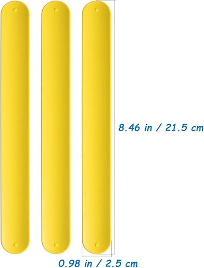10Pcs Slap Bracelets - Silicone Snap Ruler Snap Bands Wristband for Classroom Prize Party Favors