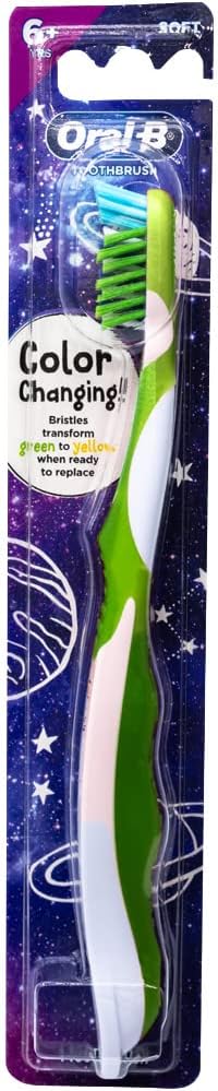 Oral-B Pro-Health Junior CrossAction Galaxy Toothbrush, Ages 6+, Soft (Colors Vary) - 1 Count