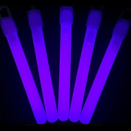 Glow Sticks Bulk Wholesale, 50 4” Purple Glow Stick Light Sticks. Bright Color, Kids Love Them! Glow 8-12 Hrs, 2-Year Shelf Life, Sturdy Packaging, GlowWithUs Brand