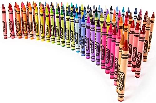 Crayons, 64 Crayons Per Box, Classic Colors, Built In Sharpener, Crayons For Kids, School Crayons, Assorted Colors - 1 Box