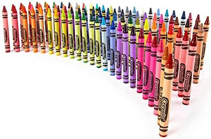Crayons, 64 Crayons Per Box, Classic Colors, Built In Sharpener, Crayons For Kids, School Crayons, Assorted Colors - 1 Box