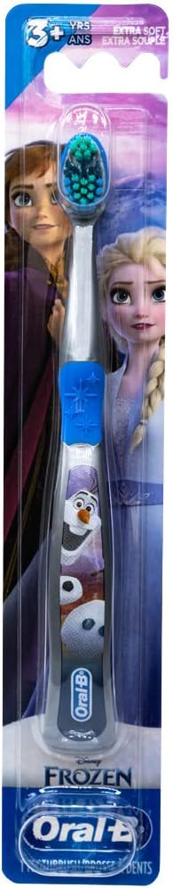 Oral-B Disney Frozen Toothbrush, 3+ YRS, Extra Soft (Characters Vary) - Pack of 3