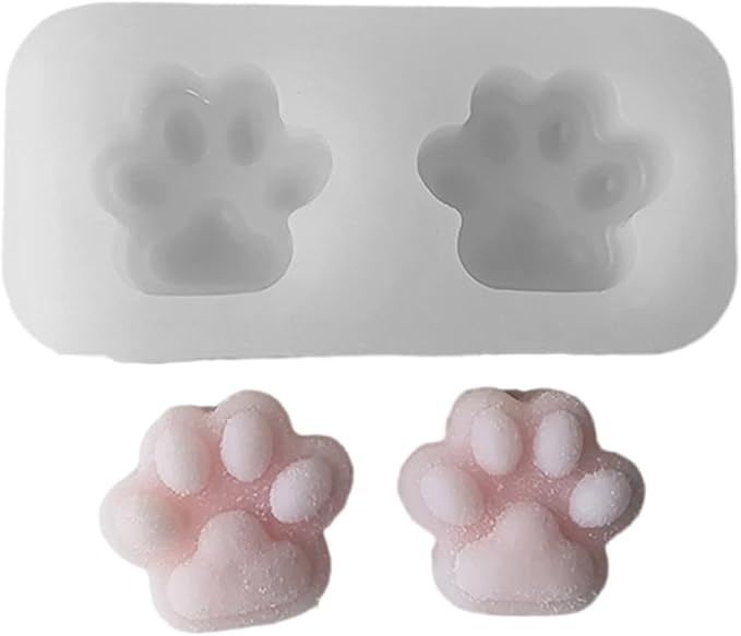 Portable Sturdy Silicone Cats Paws Squeeze Mold Set Craft Supplies for Kids Creativity and Home Decoration Enhancement
