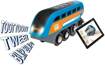 BRIO 33971 Smart Tech Sound Record & Play Engine - Interactive Wooden Toy Train for Kids | Perfect for Age 3 and Up | Enhances Motor Skills