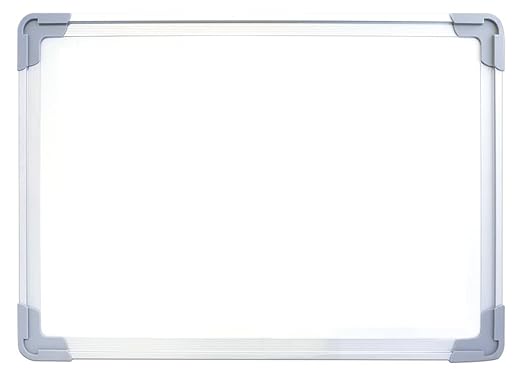 Flipside Products 18”x12” Magnetic Double-Sided Desktop Easel, Bright White Dry Erase Easel for Office, Home, and Classroom, Aluminum Frame, Magnets and Dry Erase Marker w/Magnetic Eraser Cap, 12 Pk