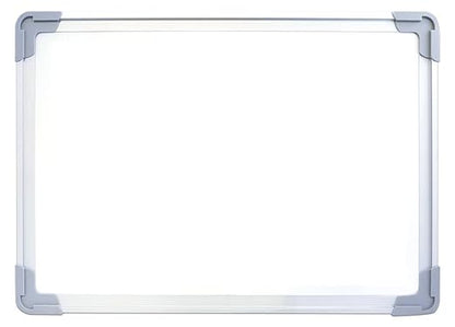 Flipside Products 18”x12” Magnetic Double-Sided Desktop Easel, Bright White Dry Erase Easel for Office, Home, and Classroom, Aluminum Frame, Magnets and Dry Erase Marker w/Magnetic Eraser Cap, 12 Pk