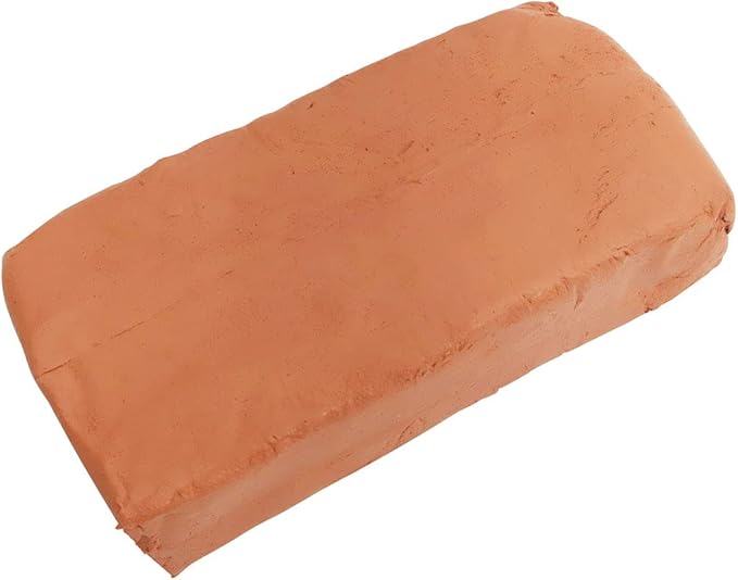 Mont Marte Terracotta Color Air Hardening Modeling Clay 500g (1.1lb). Terracotta Color Air Dry Clay with Drying Time of Approximately 24 Hours. Suitable for Sculptors and Modelers of All Skill Levels.
