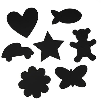 Colorations SDSHAPE Scratch Designs Shapes, 98 Pieces, Shape Boards