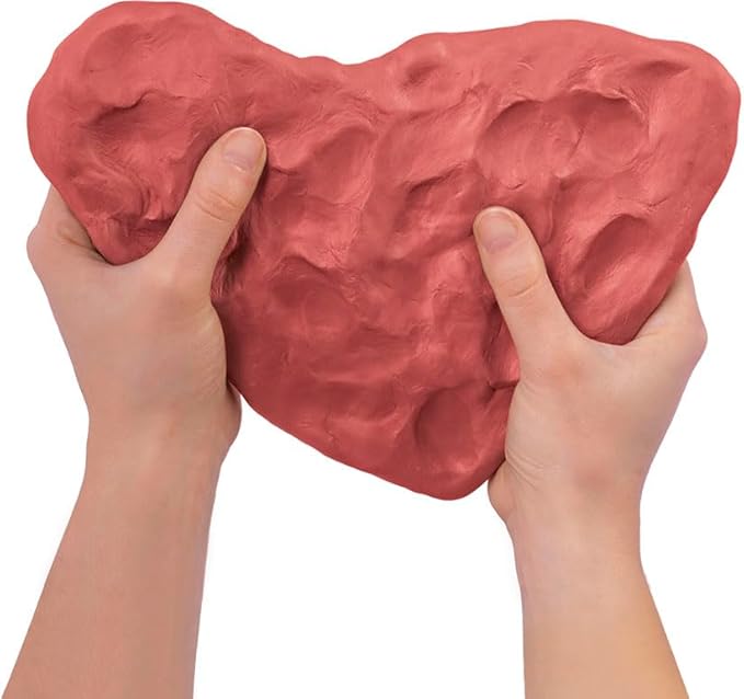 Jovi - Air Dry Clay, Set of 3 Units, 1.1lb Each, Total of 3.3 lb, No Oven Needed, Terracotta Color, Pottery Clay for Arts and Crafts Projects (P88/3)