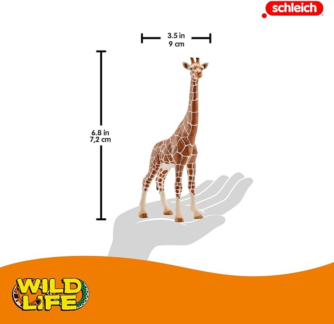 Schleich Wild Life Realistic Female Giraffe Animal Figurine - Authentic Detailed Wild Female Giraffe Toy for Boys and Girls Education Imagination and Play, Highly Durable Gift for Kids Ages 3+