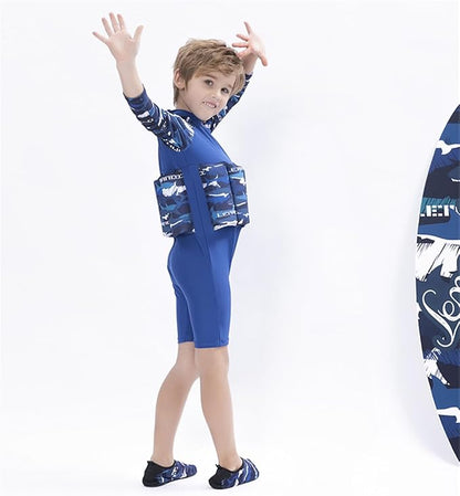 Baby Kids Floatation Suit Float One-Piece Swimwear Buoyancy for Girls Boys 1-8Years