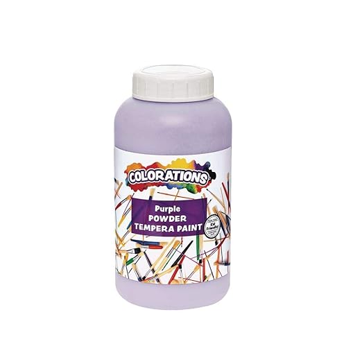 Colorations® Powder Tempera, Turquoise, 1 Pound, Powdered Tempera Paint is a value purchase, Dillute only what you need, Strong and Vibrant color, Non Toxic and Safe for Kids, Use for Arts & Crafts,Purple