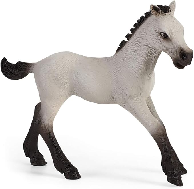 Schleich Horse Club Playful Foal Horse Playset - Authentic Toy Figure with Removable Blanket, Bottle, and Ball Accessories, Fun and Imaginative Play for Boys and Girls, Gift for Kids Ages 5+