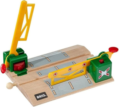 BRIO World 33750 - Magnetic Action Crossing | Interactive Wooden Toy Train Accessory | Enhances Hand-Eye Coordination | Compatible with All BRIO Train Sets | Ideal for Kids Ages 3 and Up