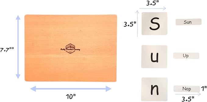 Montessori Sand Tray for Kids 3 4 5 6 Years Old Sand Writing Tray Learning Sensory Toy Educational Alphabet and Phonic Words Comes with Sand, Tray, Lid, 2 Sets of Flashcards, Stylus (Charcoal)