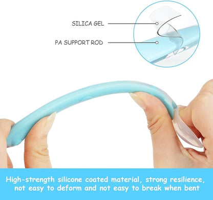 Vicloon Baby Silicone Spoons, 5 PCS Baby Training Feeding Spoons for First Stage 4 Months Toddlers Infants, Baby Utensils Feeding Supplies, Soft Tip BPA Free Gum-Friendly Dishwasher Boil-Proof