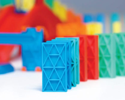 Bulk Dominoes Kinetic Domino Kit | Dominoes Set, STEM STEAM Small Toys, Family Games for Kids, Kids Toys and Games, Building, Toppling, Chain Reaction Sets (118pc)