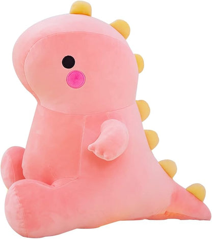 Cute Dinosaur Plush Toys, Fat Dinosaur Stuffed Animals Toys Dolls, Dinosaur Plush Toy Soft Stuffed Animal Dino Plushies Doll Cute Birthday Gifts for Kids Girls Boys (Pink,23in)