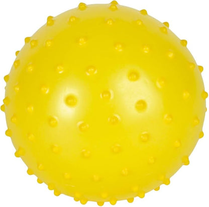 Bedwina Mini Knobby Balls - Bulk 5 Inch Sensory Balls and Spiky Massage Stress Balls with Pump, Fun Bouncy Ball Party Favors