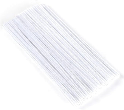 300 Pcs Thick Pipe Cleaners Craft Supplies 3 Assortment Pastel Pink,White,Green Color Chenille Stems for Art and Craft Projects Creative DIY Decorations,Gifts for Mom (Lily color-300pcs)