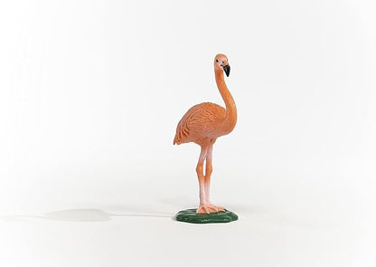 Schleich Wild Life, Bird Animal Toys for Boys and Girls 3 and Above, Pink Flamingo Toy Figurine